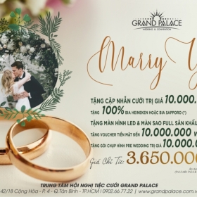 CHƯƠNG TRÌNH ƯU ĐÃI MARRY YOU